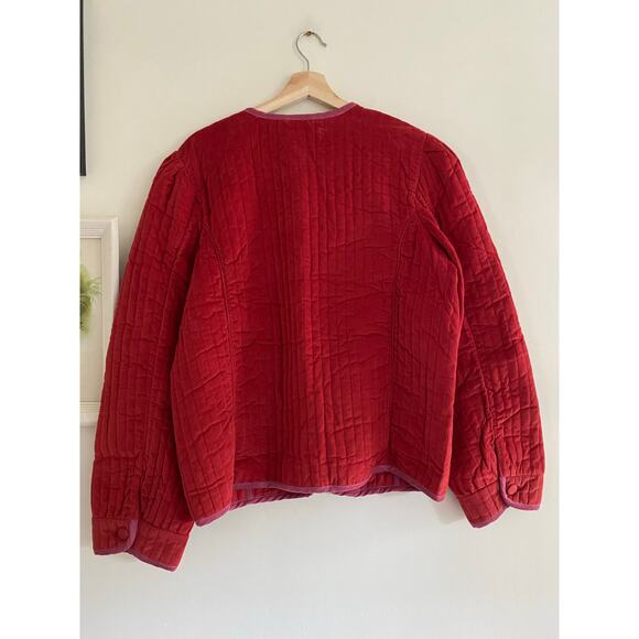 FREE PEOPLE Natalia Jacket in Sweet Heart Red Size XL - Picture 5 of 6